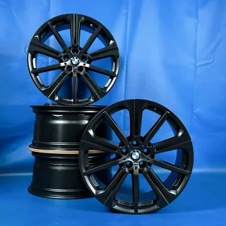 20 Zoll BMW X5 G05 X6 G06 Alufelgen Sternspeiche M748 Schwarz 6883765 Original - Bild 1
